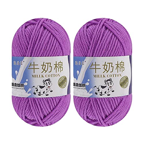 JAWSEU Häkelgarn Wollgarn Zum Stricken 50g Stricken Handstrickgarn Häkelgarn Acrylgarn Strickwolle für Garn Stränge, Häkelnadeln, Stricknadeln, Kunsthandwerk von JAWSEU