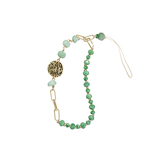 JAWSEU Handyanhänger, Gold Kette Perlen Handy-Lanyard Handyband, Beaded Handy Charm Handy Halskette Handy Schmuck Anhänger Kette Schlüsselanhänger für Frauen Mädchen JAWSEU Handyanhänger, Gold Kette Perlen Handy-Lanyard Handyband, Beaded Handy Charm Handy Halskette Handy Schmuck Anhänger Kette Schlüsselanhänger für Frauen Mädchen von JAWSEU