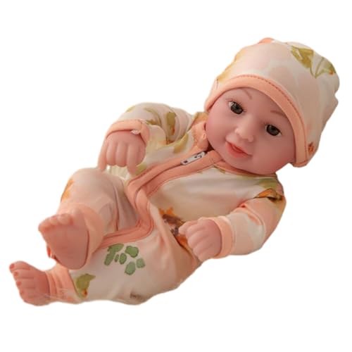 JAWSEU Mini Puppenspielzeug Newborn Baby Mini Schlafende Wiedergeburt Puppen, Handgefertigte Newborn Mini Baby Puppen Waschbares Reborn Baby Mini Puppen Miniatur Puppenspielzeug Puppe und Kleidung von JAWSEU