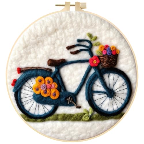 JAWSEU Nadelfilz Set, Filzen Starterset Nadelfilz-Werkzeuge für Anfänger, Wollfilz-Zubehör mit Anleitung Nadelfilz-Pad Filznadeln Stickrahmen verwendet Stickerei Set Anfänger für Heimdekoration JAWSEU Nadelfilz Set, Filzen Starterset Nadelfilz-Werkzeuge für Anfänger, Wollfilz-Zubehör mit Anleitung Nadelfilz-Pad Filznadeln Stickrahmen verwendet Stickerei Set Anfänger für Heimdekoration von JAWSEU