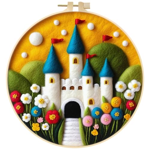 JAWSEU Nadelfilz-Set, Wolle Malerei Filz-Kit, Nadelfilz-Werkzeuge für Anfänger, Wollfilz Stickerei Starterset, Komplette Nadelfilzwerkzeuge Zubehör, Nadelfilz Wolle Set JAWSEU Nadelfilz-Set, Wolle Malerei Filz-Kit, Nadelfilz-Werkzeuge für Anfänger, Wollfilz Stickerei Starterset, Komplette Nadelfilzwerkzeuge Zubehör, Nadelfilz Wolle Set von JAWSEU