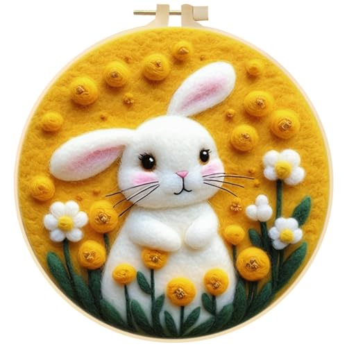 JAWSEU Nadelfilz Wolle Set, Wolle Malerei Filz Wolle Filz-Kit Filzen Starterset Nadelfilz-Werkzeuge für Anfänger, Wollfilz Stickerei Starterset Komplette Nadelfilzwerkzeuge Zubehör für DIY Kunst von JAWSEU