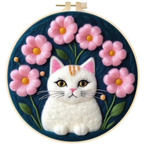 JAWSEU Nadelfilz Wolle Set, Wolle Malerei Filz Wolle Filz-Kit Filzen Starterset Nadelfilz-Werkzeuge für Anfänger, Wollfilz Stickerei Starterset Komplette Nadelfilzwerkzeuge Zubehör für DIY Kunst JAWSEU Nadelfilz Wolle Set, Wolle Malerei Filz Wolle Filz-Kit Filzen Starterset Nadelfilz-Werkzeuge für Anfänger, Wollfilz Stickerei Starterset Komplette Nadelfilzwerkzeuge Zubehör für DIY Kunst von JAWSEU