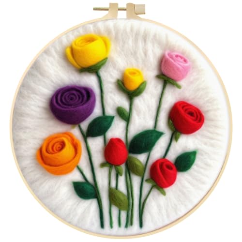 JAWSEU Nadelfilz Wolle Set, Wolle Malerei Filz Wolle Filz-Kit Filzen Starterset Nadelfilz-Werkzeuge für Anfänger, Wollfilz Stickerei Starterset Komplette Nadelfilzwerkzeuge Zubehör für DIY Kunst JAWSEU Nadelfilz Wolle Set, Wolle Malerei Filz Wolle Filz-Kit Filzen Starterset Nadelfilz-Werkzeuge für Anfänger, Wollfilz Stickerei Starterset Komplette Nadelfilzwerkzeuge Zubehör für DIY Kunst von JAWSEU