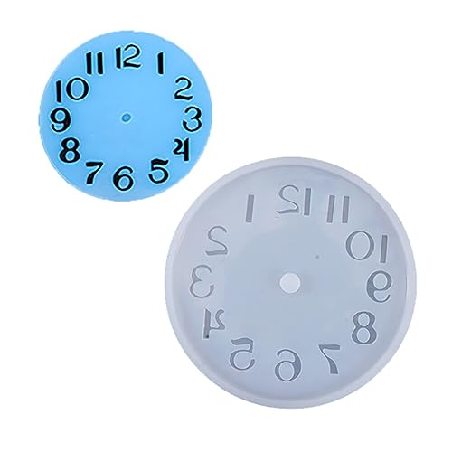 JAWSEU Uhr Harzformen Wanduhr Gießform, Epoxy Clock Silikonharz Form Kit Silikonformen Epoxidharz Uhr, Uhr Silikonform Uhr Harzformen Wanduhr Gießharz Resin Formen Uhren Selbst Gestalten von JAWSEU