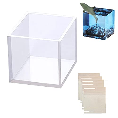 JAWSEU Würfelform Silikonform Cube Resin Mold Kristall Harz Gießen Formen Quadrat Epoxidharz Gießform für Kerze, Seife Herstellung, DIY Handwerk JAWSEU Würfelform Silikonform Cube Resin Mold Kristall Harz Gießen Formen Quadrat Epoxidharz Gießform für Kerze, Seife Herstellung, DIY Handwerk von JAWSEU