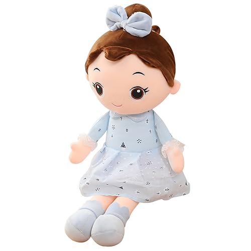 Kuschelpuppe Weiche Stoffpuppe, 45CM Mädchen Plüschpuppe Gefüllte Puppen mit Kleidung Haaren Niedliches Prinzessin Fee Stofftier Fee Spielzeug Weihnachten Geschenk Für Baby Kinder von JAWSEU