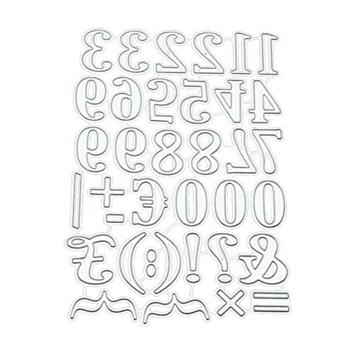 JAWSEU Stanzschablonen Buchstaben und Zahlen Metall Prägeschablonen Stanzformen Schneiden Cutting Dies für DIY Scrapbooking Karten Handwerk Geschenk Homedeko JAWSEU Stanzschablonen Buchstaben und Zahlen Metall Prägeschablonen Stanzformen Schneiden Cutting Dies für DIY Scrapbooking Karten Handwerk Geschenk Homedeko von JAWSEU
