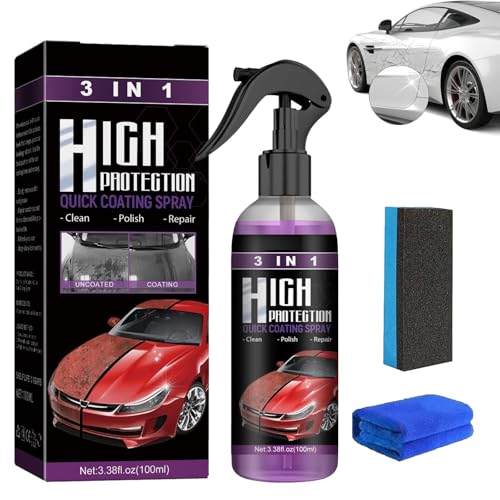 Turbo Shine Nexa, Nexa Turbo Shine, Nano Repair Schnellwachs-Polierspray, 3-in-1-Autolack-Spray, Autolack-Kratzer-Reparatur, Turbos Schnelllack-Sprühfarbe für Autos, Metall und Werkzeuge (1 PCS) von JAYASU