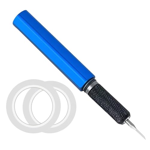 JAYIOLA Model Scriber Gravurwerkzeug Markierwerkzeug mit Stahlklinge Und Ergonomischem Griff für Präzises Schnitzen von Linien für Modellbau Hobby Bastelproje, 0.2 Mm von JAYIOLA