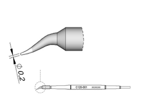 JBC C120003 Entlötspitzenpaar für PA-A von JBC