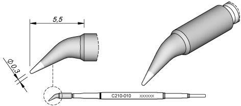 JBC C210010 Lötspitze für T210, spitz JBC C210010 Lötspitze für T210, spitz von JBC