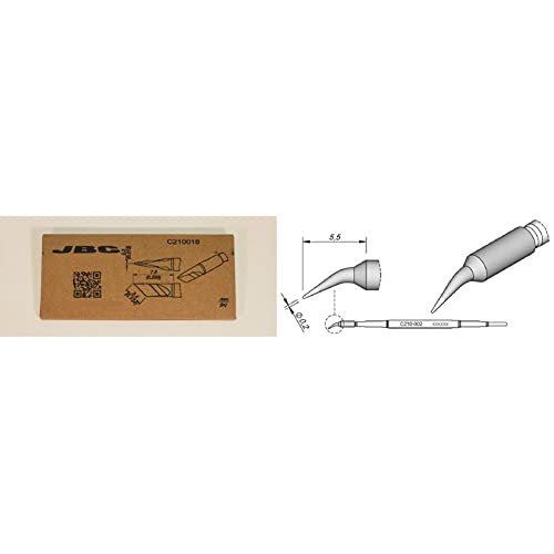 JBC C210018 Lötspitze für AD-2210/T210 & C210002 Lötspitze für T210, spitz von JBC