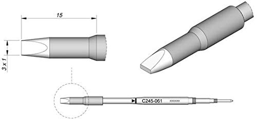 JBC C245061 Lötspitze für T245, meißel JBC C245061 Lötspitze für T245, meißel von JBC