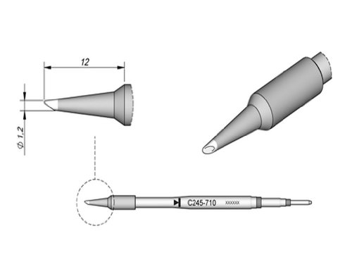 JBC C245730 SMD-Lötspitze für T245 von JBC