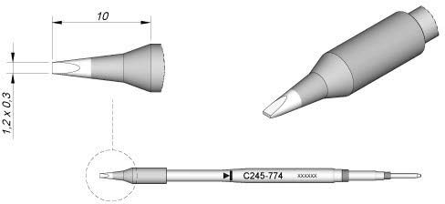 JBC C245774 Lötspitze für T245 von JBC