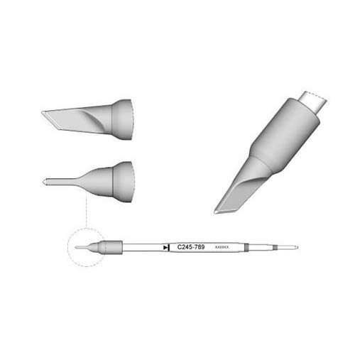 JBC Lötspitze Serie C245 Sondertypen, C245789/3,5 x 0,3 mm mm, Klinge C245789 (2045 2245 Loetkartusche Loetpatrone Loetspitze Lötkartusche Lötpatrone Wave) von JBC