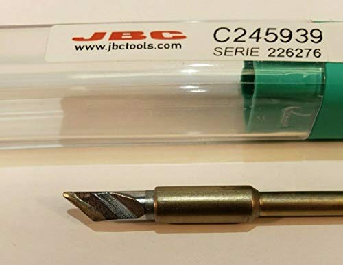 JBC Lötspitze Serie C245 Klingenform, C245939/6,0 x 0,4 mm, gerade C245939 (2045 2245 Loetkartusche Loetpatrone Loetspitze Lötkartusche Lötpatrone) von JBC