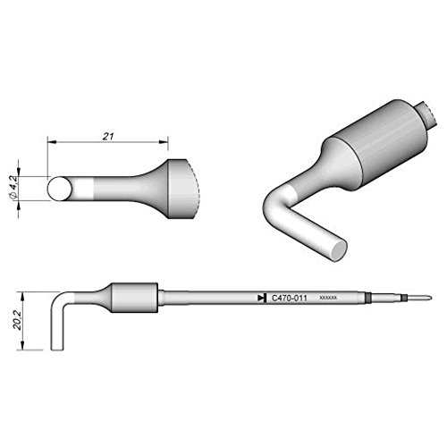 JBC C470011 Lötspitze für T470, rund JBC C470011 Lötspitze für T470, rund von JBC