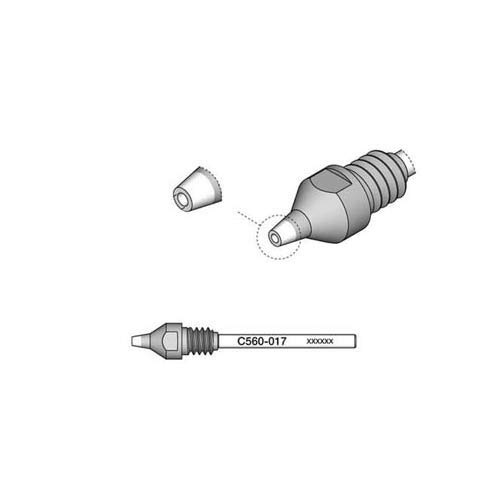 JBC Entlötspitze Serie C560, C560017/Ø 1,1 mm, 2,0 mm, Pincleaning C560017 (Entlötkartusche Entlötpatrone Entloetspitze Entloetkartusche Entloetpatrone 5600 DR5600 DR5650 Entlötdüse Entloetdüse) von JBC