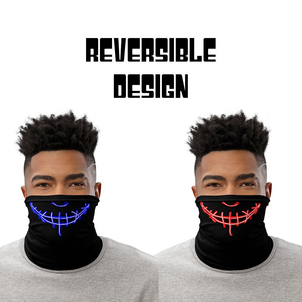 Smile Neck Gaiter - Film Inspirierte Gaiter Wende-Maske Unisex Neck Warmer Polyester Kopfband Maske Cosplay Bandana von JBFaceMask