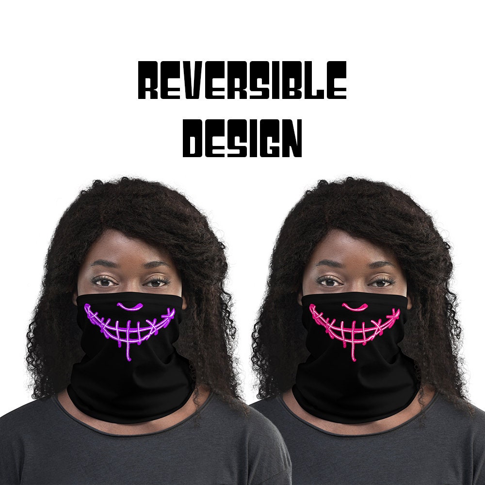 Smile Neck Gaiter - Film Inspirierter Gaiter Wendemaske Halswärmer Unisex Polyester Kopfband Maske Cosplay Bandana von JBFaceMask