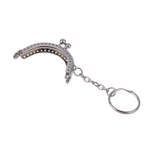 2 Stück 5 cm Metall-Geldbörsenrahmen for Tasche mit Schlüsselanhänger-Hardware, Kussverschluss for die Tasche, Geldbörse, Clutch-Taschen, Nähzubehör Für Diy Geldbeutel Handtasche Münzbörsen(A) von JBJYGSG