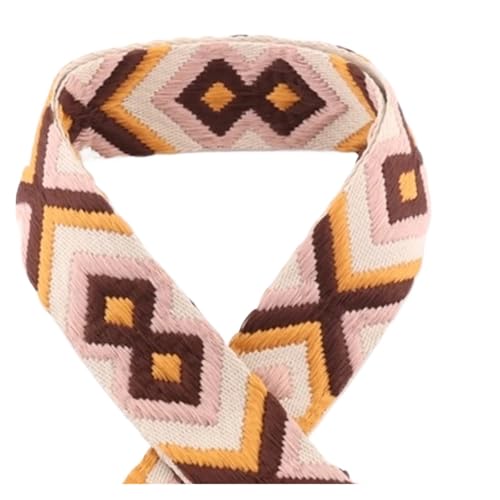 5/10/50 Yards 50 mm Jacquard-Umreifungsband, bedrucktes Gurtband, Farbmuster, Nähtasche, Gürtel, Rucksack-Zubehör, modisch bedrucktes Gurtband Für Buntes Gurtband, Zum Basteln(Color-11,10yards) von JBJYGSG