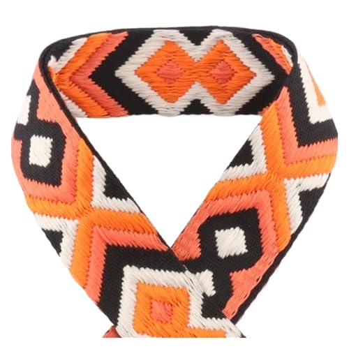5/10/50 Yards 50 mm Jacquard-Umreifungsband, bedrucktes Gurtband, Farbmuster, Nähtasche, Gürtel, Rucksack-Zubehör, modisch bedrucktes Gurtband Für Buntes Gurtband, Zum Basteln(Color-15,50yards) von JBJYGSG
