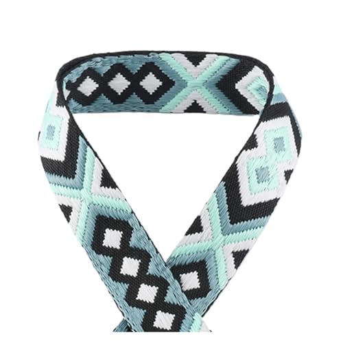 5/10/50 Yards 50 mm Jacquard-Umreifungsband, bedrucktes Gurtband, Farbmuster, Nähtasche, Gürtel, Rucksack-Zubehör, modisch bedrucktes Gurtband Für Buntes Gurtband, Zum Basteln(Color-21,50yards) von JBJYGSG