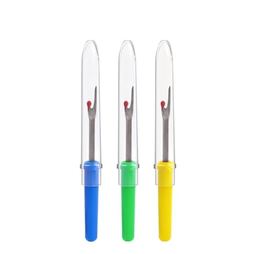 JBJYGSG 1/10 Stück Nähgarnentferner, Nahttrenner, Stichtrenner, Nähwerkzeuge, Fadenschneider, Kunststoffgriff, Bastelwerkzeug, Nähzubehör Zum Nähen(3pcs Random) von JBJYGSG
