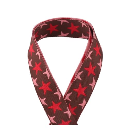 JBJYGSG 1/2/5 Yards 38 mm Jacquardbänder, mehrfarbiges Streifenmuster, Basteln, Polyester-Gurtband, Neue Dekoration im ethnischen Stil, Nylonband Für Buntes Gurtband, Zum Basteln(8,1yard) von JBJYGSG