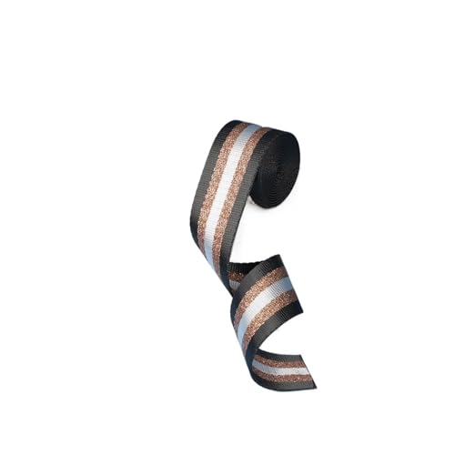 JBJYGSG 1/2/5 Yards 38 mm Nylon-Gurtband Kontrastfarbe Business-Stil Sehr attraktiver langlebiger Gepäckgurt Nähzubehör Für Buntes Gurtband, Zum Basteln(T43-A7,1yard) von JBJYGSG