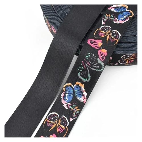 JBJYGSG 1/2 Meter 38/50 mm ethnische Nylon Gurtbänder Jacquardband Taschengurt Gürtel Dekor Satinband Spitzenbesatz Nähzubehör Für Buntes Gurtband, Zum Basteln(RD033-07,50mm-1Meter) von JBJYGSG