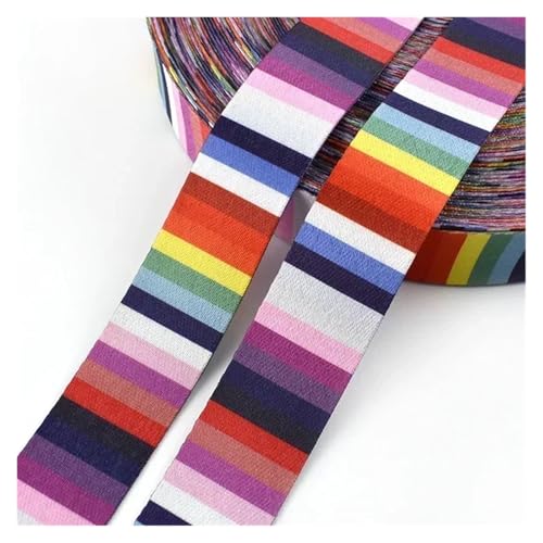 JBJYGSG 1/2 Meter 38/50 mm ethnische Nylon Gurtbänder Jacquardband Taschengurt Gürtel Dekor Satinband Spitzenbesatz Nähzubehör Für Buntes Gurtband, Zum Basteln(RD033-11,50mm-1Meter) von JBJYGSG