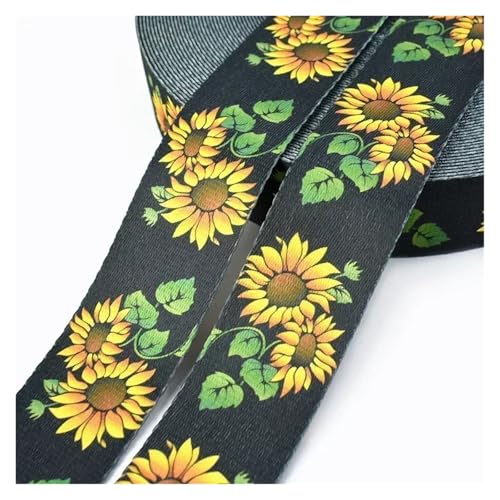 JBJYGSG 1/2 Meter 38/50 mm ethnische Nylon Gurtbänder Jacquardband Taschengurt Gürtel Dekor Satinband Spitzenbesatz Nähzubehör Für Buntes Gurtband, Zum Basteln(RD033-18,38mm-2Meters) von JBJYGSG