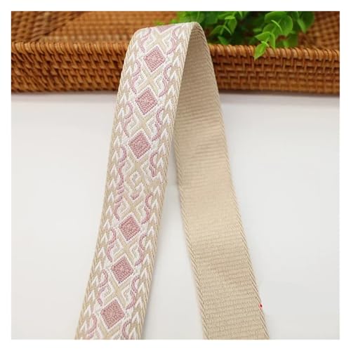 JBJYGSG 1–5 Meter 38/50 mm Jacquard-Gurtband, 1,8 mm dick, Taschengurtband for Nähen von Kleidung, Gepäck, Gürtelmaterial, Zubehör Für Buntes Gurtband, Zum Basteln(06-38mm,2Meters) von JBJYGSG