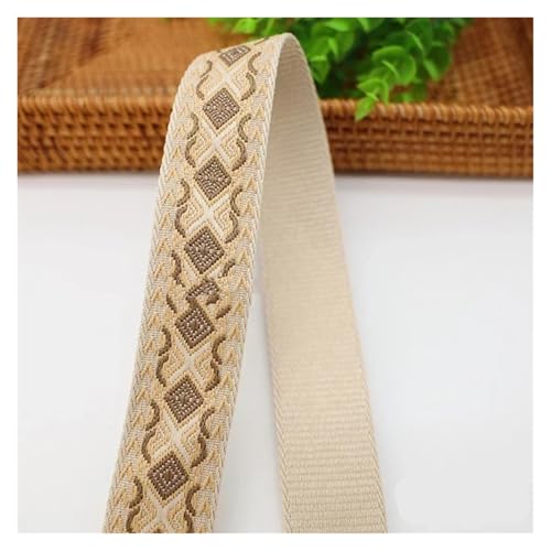 JBJYGSG 1–5 Meter 38/50 mm Jacquard-Gurtband, 1,8 mm dick, Taschengurtband for Nähen von Kleidung, Gepäck, Gürtelmaterial, Zubehör Für Buntes Gurtband, Zum Basteln(08-38mm,3Meters) von JBJYGSG