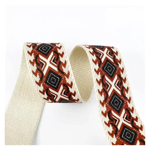 JBJYGSG 1–5 Meter 38/50 mm Jacquard-Gurtband, 1,8 mm dick, Taschengurtband for Nähen von Kleidung, Gepäck, Gürtelmaterial, Zubehör Für Buntes Gurtband, Zum Basteln(3-50mm,1Meter) von JBJYGSG