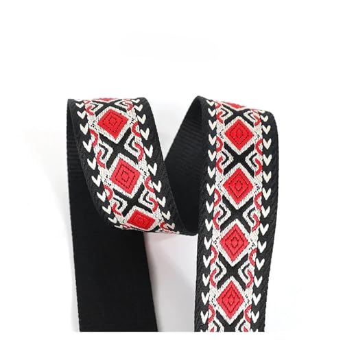 JBJYGSG 1–5 Meter 38/50 mm Jacquard-Gurtband, 1,8 mm dick, Taschengurtband for Nähen von Kleidung, Gepäck, Gürtelmaterial, Zubehör Für Buntes Gurtband, Zum Basteln(4-50mm,5Meters) von JBJYGSG