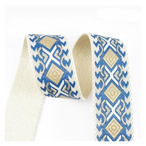 JBJYGSG 1–5 Meter 38/50 mm Jacquard-Gurtband, 1,8 mm dick, Taschengurtband for Nähen von Kleidung, Gepäck, Gürtelmaterial, Zubehör Für Buntes Gurtband, Zum Basteln(7-50mm,5Meters) von JBJYGSG