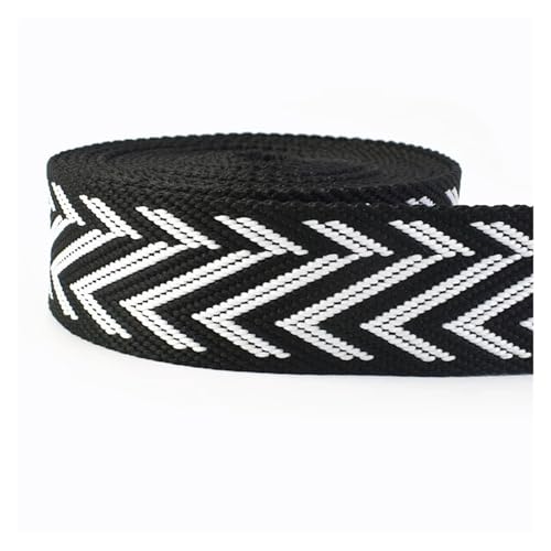 JBJYGSG 2/4 Meter 38 mm Jacquard-Nylon-Gurtband, ethnisches Band for Taschengurt, Rucksackgürtel, Schrägband, DIY, Gepäck, Nähzubehör Für Buntes Gurtband, Zum Basteln(RD197-BlackWhite,38mm-2Meters) JBJYGSG 2/4 Meter 38 mm Jacquard-Nylon-Gurtband, ethnisches Band for Taschengurt, Rucksackgürtel, Schrägband, DIY, Gepäck, Nähzubehör Für Buntes Gurtband, Zum Basteln(RD197-BlackWhite,38mm-2Meters) von JBJYGSG