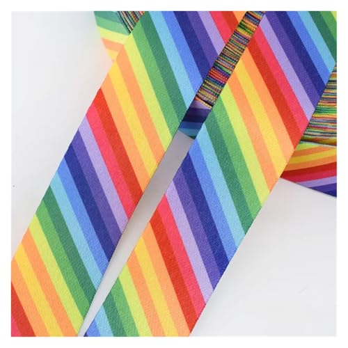 JBJYGSG 2 Meter 38 mm ethnisches Jacquardband aus Nylongewebe for Taschengurte, Gürtelband, DIY-Textilbekleidung, Dekoration, Nähzubehör Für Buntes Gurtband, Zum Basteln(09) von JBJYGSG