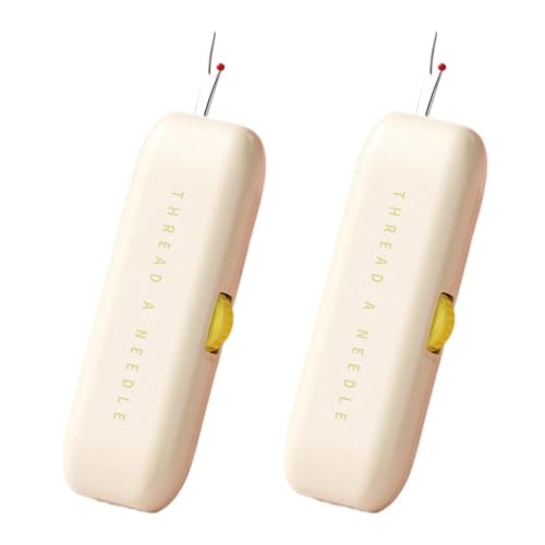 JBJYGSG 2-in-1-Nahttrenner und Fadenentferner, steckbarer Nadeleinfädler, dehnbarer Nahttrenner for Nähen Zum Nähen(Yellow) von JBJYGSG