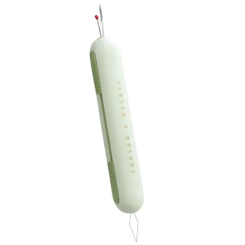 JBJYGSG 2-teiliges 2-in-1-Nähwerkzeug, einfacher Nadeleinfädler, automatischer Einfädler, Nähgarnentferner, Nahttrenner, Stichauftrenner Zum Nähen(Light Green) von JBJYGSG