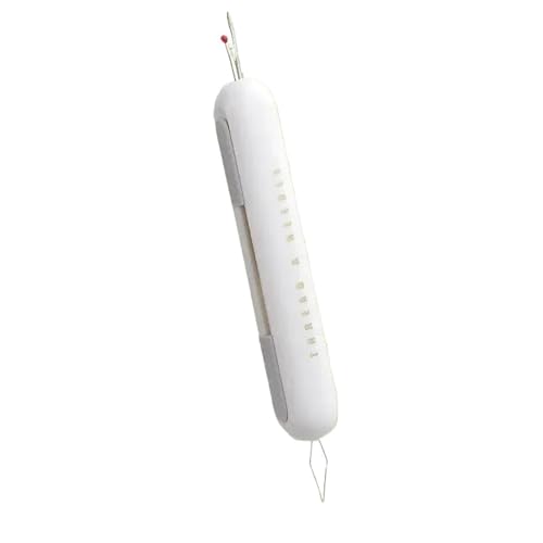 JBJYGSG 2-teiliges 2-in-1-Nähwerkzeug, einfacher Nadeleinfädler, automatischer Einfädler, Nähgarnentferner, Nahttrenner, Stichauftrenner Zum Nähen(Light Grey) von JBJYGSG