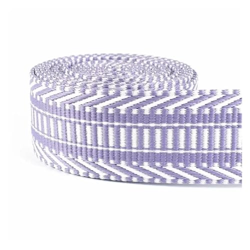 JBJYGSG 3/5/8/10 Meter 3/2'' 38mm Polyester Baumwolle Jacquard Gurtband Bänder Tasche Strap Gürtel Spitze bänder Kleidungsstück Nähen Dekoration Für Buntes Gurtband, Zum Basteln(Lightpurple,10Meters) JBJYGSG 3/5/8/10 Meter 3/2'' 38mm Polyester Baumwolle Jacquard Gurtband Bänder Tasche Strap Gürtel Spitze bänder Kleidungsstück Nähen Dekoration Für Buntes Gurtband, Zum Basteln(Lightpurple,10Meters) von JBJYGSG