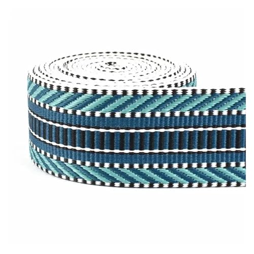 JBJYGSG 3/5/8/10 Meter 3/2'' 38mm Polyester Baumwolle Jacquard Gurtband Bänder Tasche Strap Gürtel Spitze bänder Kleidungsstück Nähen Dekoration Für Buntes Gurtband, Zum Basteln(Lakeblue,10Meters) JBJYGSG 3/5/8/10 Meter 3/2'' 38mm Polyester Baumwolle Jacquard Gurtband Bänder Tasche Strap Gürtel Spitze bänder Kleidungsstück Nähen Dekoration Für Buntes Gurtband, Zum Basteln(Lakeblue,10Meters) von JBJYGSG