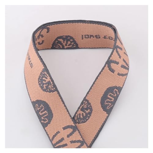 JBJYGSG 5/10/50 Yards 38 mm Jacquard-Umreifungsband, mehrfarbiges Streifenmuster, Kleidungsdekoration, verschleißfester Rucksackgürtel, Baumwollgurtband Für Buntes Gurtband, Zum Basteln(9,50yards) von JBJYGSG