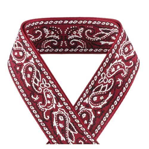JBJYGSG 5/10/50 Yards 50 mm Jacquard-Gurtband, modische Kleidung, ethnischer Stil, Dekoration, Jacquard-Gurtband Für Buntes Gurtband, Zum Basteln(KJ172-A10,50yards) von JBJYGSG